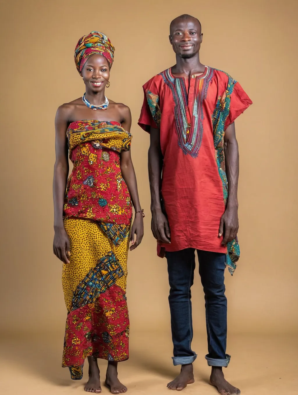 juggernautXL_v9Rundiffusionphoto2-beninese 1 Man and 1 Woman full body-1-Time_20240501155125