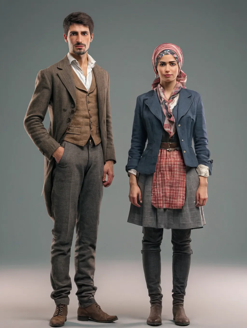 juggernautXL_v9Rundiffusionphoto2-emirian 1 Man and 1 Woman full body-1-Time_20240501175144