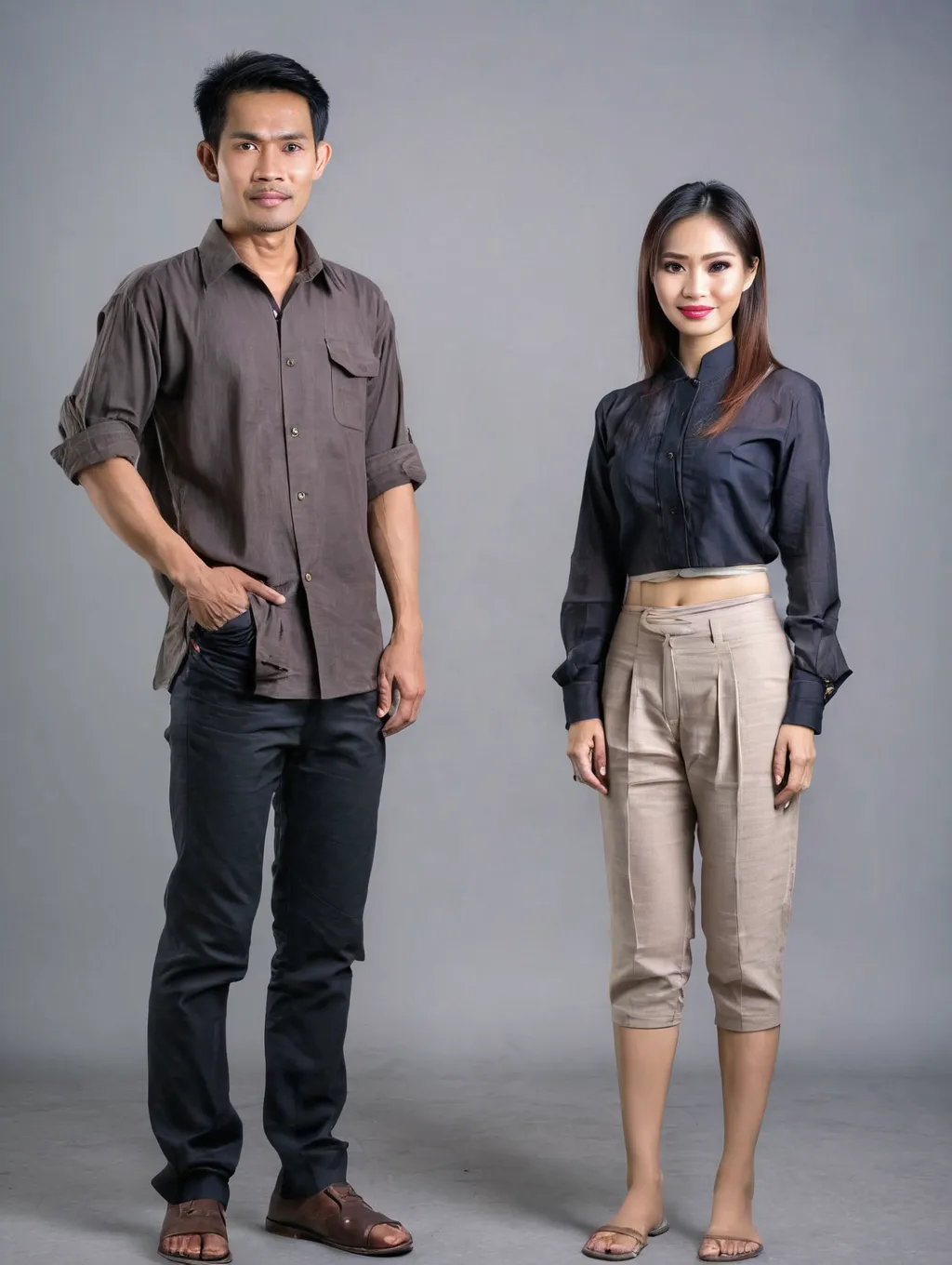 juggernautXL_v9Rundiffusionphoto2-thai 1 Man and 1 Woman full body-1-Time_20240502103617