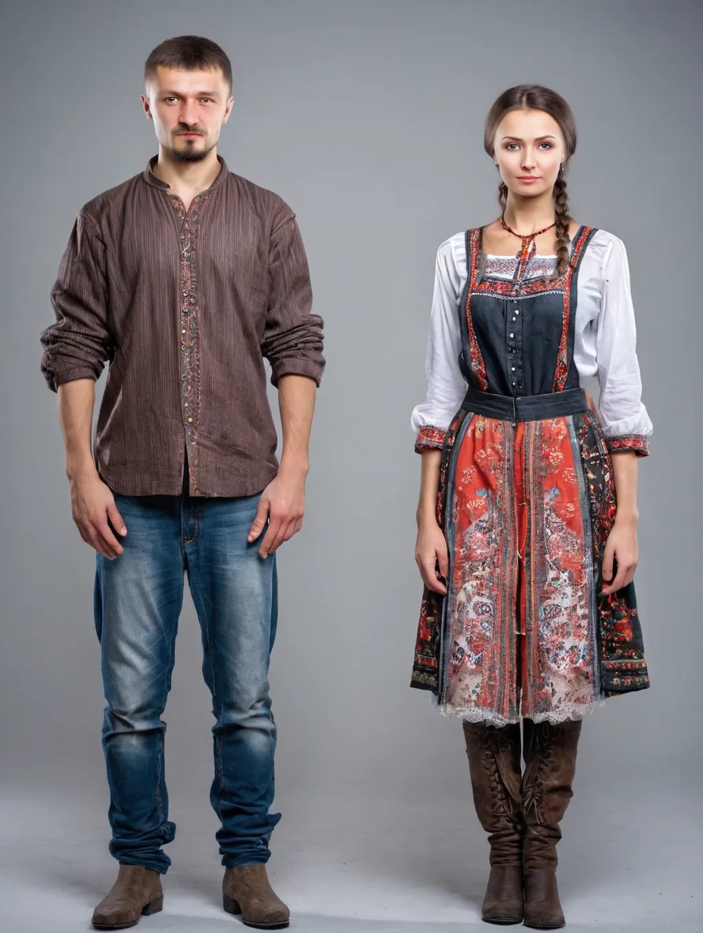 juggernautXL_v9Rundiffusionphoto2-ukrainian 1 Man and 1 Woman full body-1-Time_20240502100522