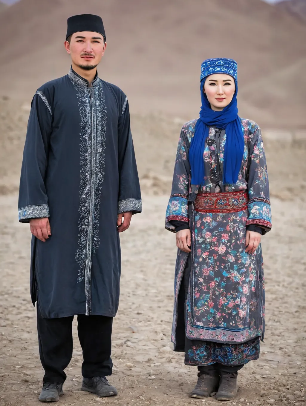 juggernautXL_v9Rundiffusionphoto2-uyghur 1 Man and 1 Woman full body-1-Time_20240502110915