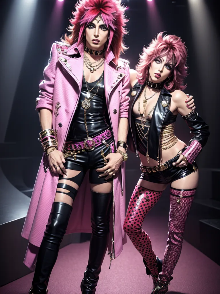 Prompt: (glam rock style)