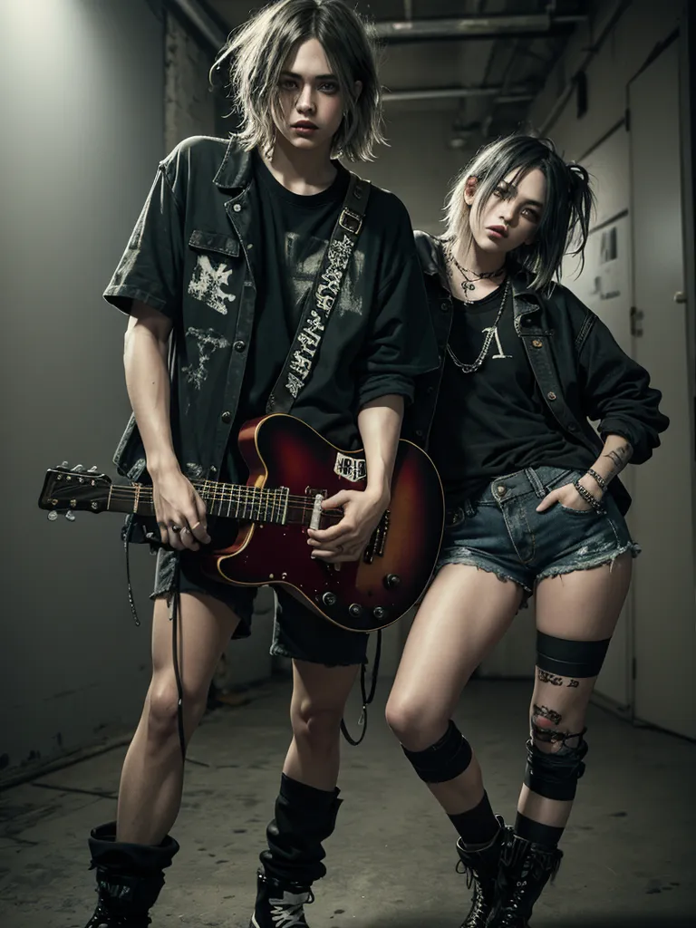 Prompt: (grunge style)