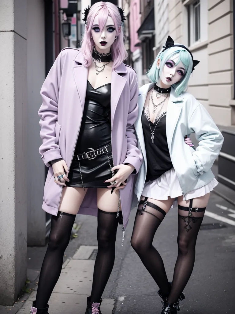 Prompt: (pastel goth style)