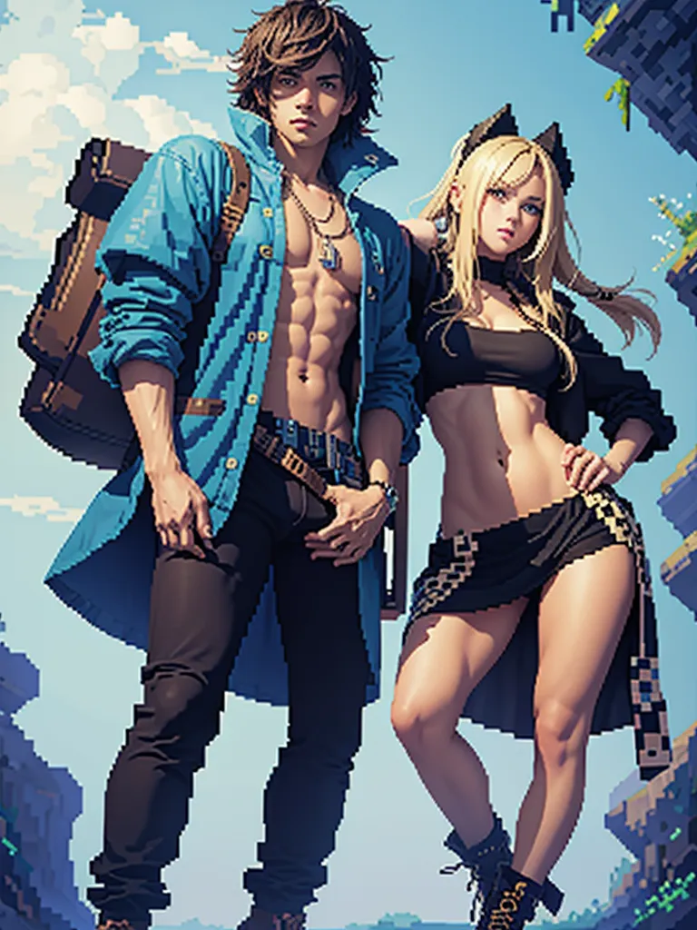 Prompt: (pixelart style)