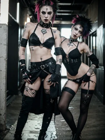 Prompt: (deathrock style)