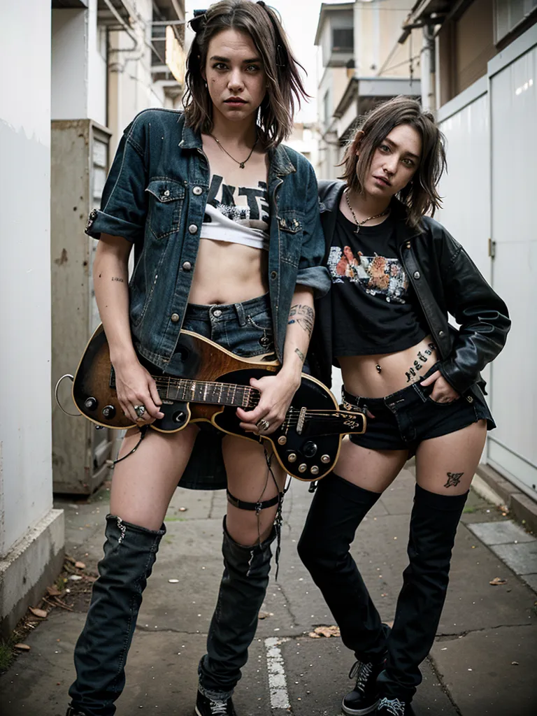 Prompt: (grunge style)