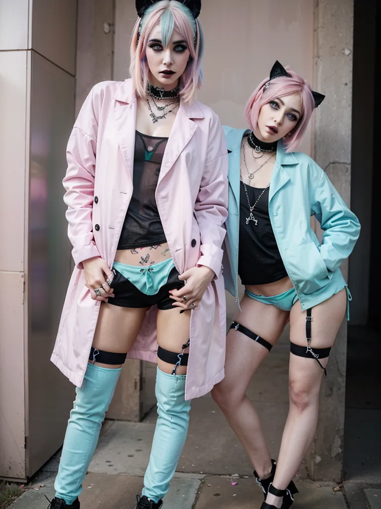 Prompt: (pastel goth style)