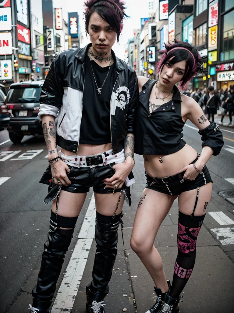 Prompt: (shibuya punk style)