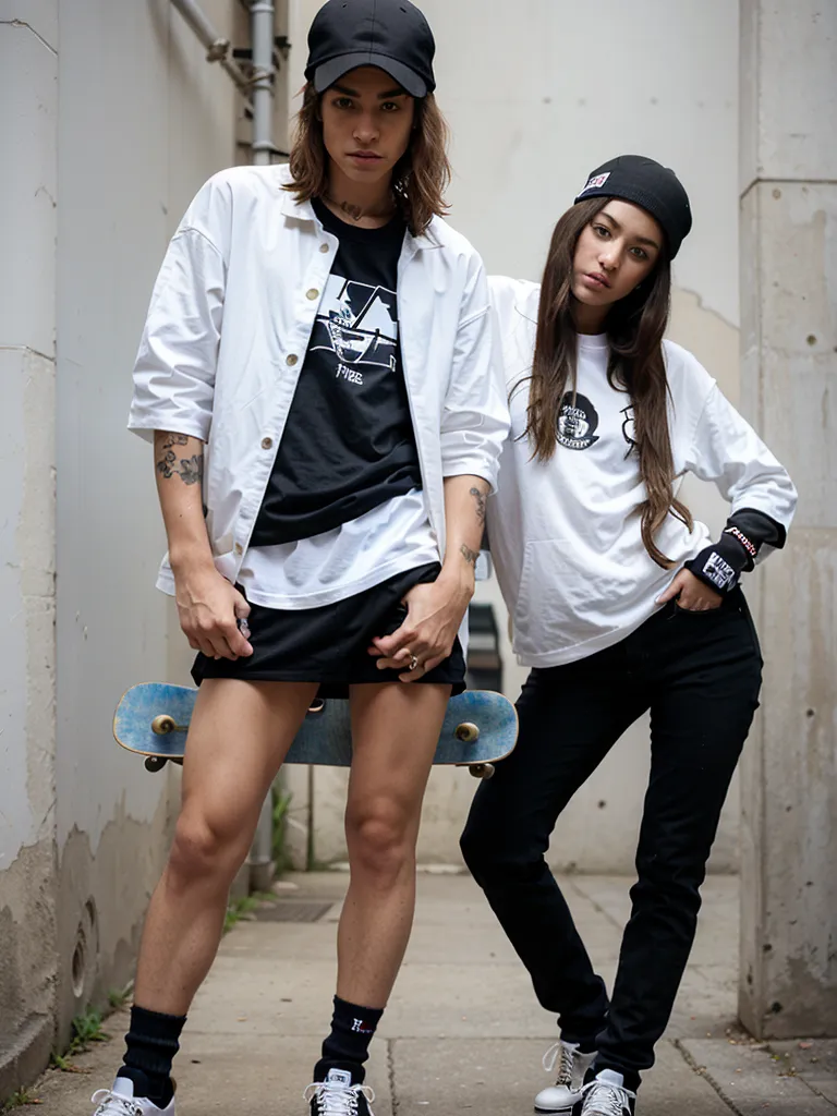 Prompt: (skater style)