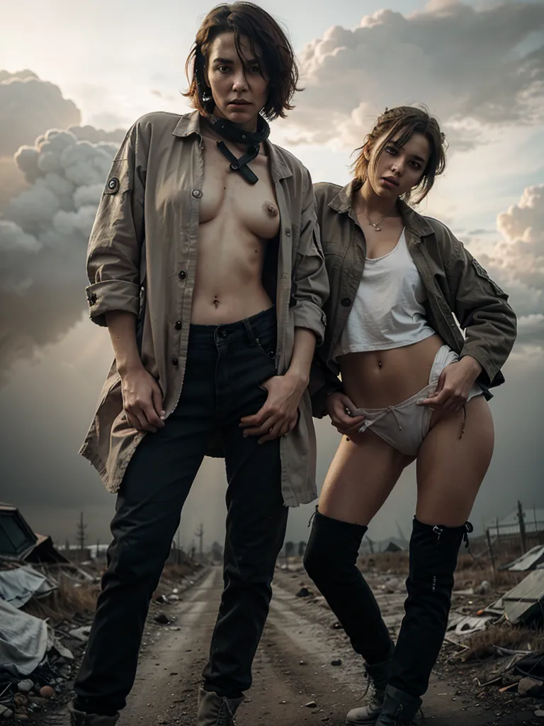 Prompt: (soft apocalypse style)