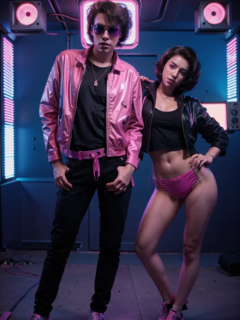 Prompt: (synthwave style)