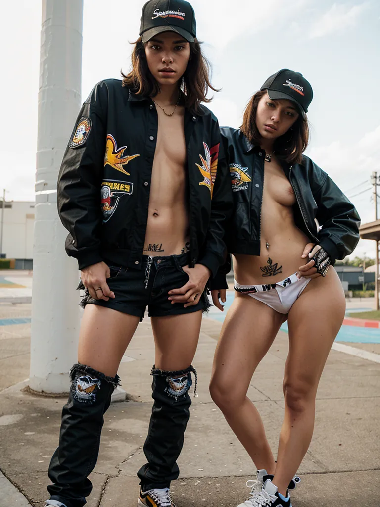 Prompt: (thrasher style)