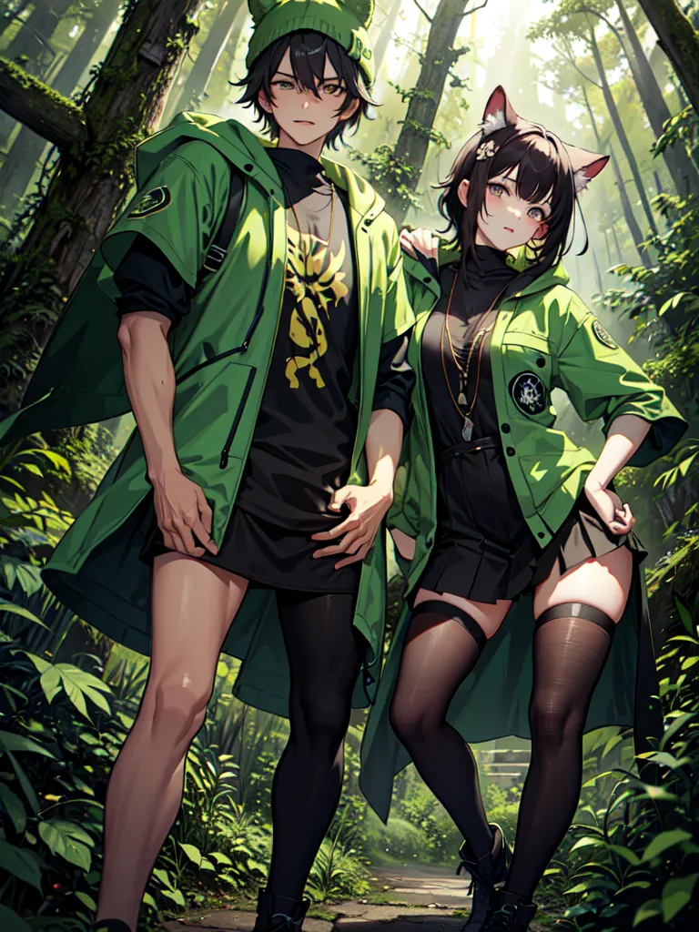 Prompt: (forestpunk style)