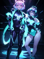 Prompt: (glowwave style)