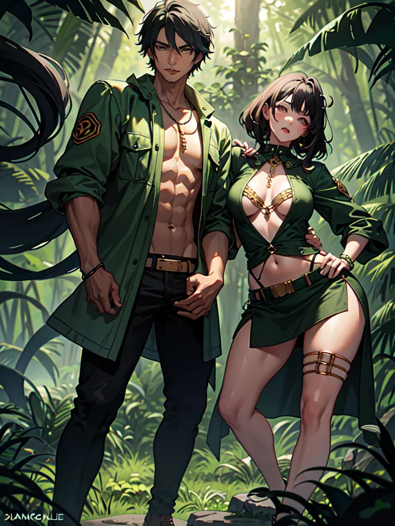 Prompt: (junglecore style)