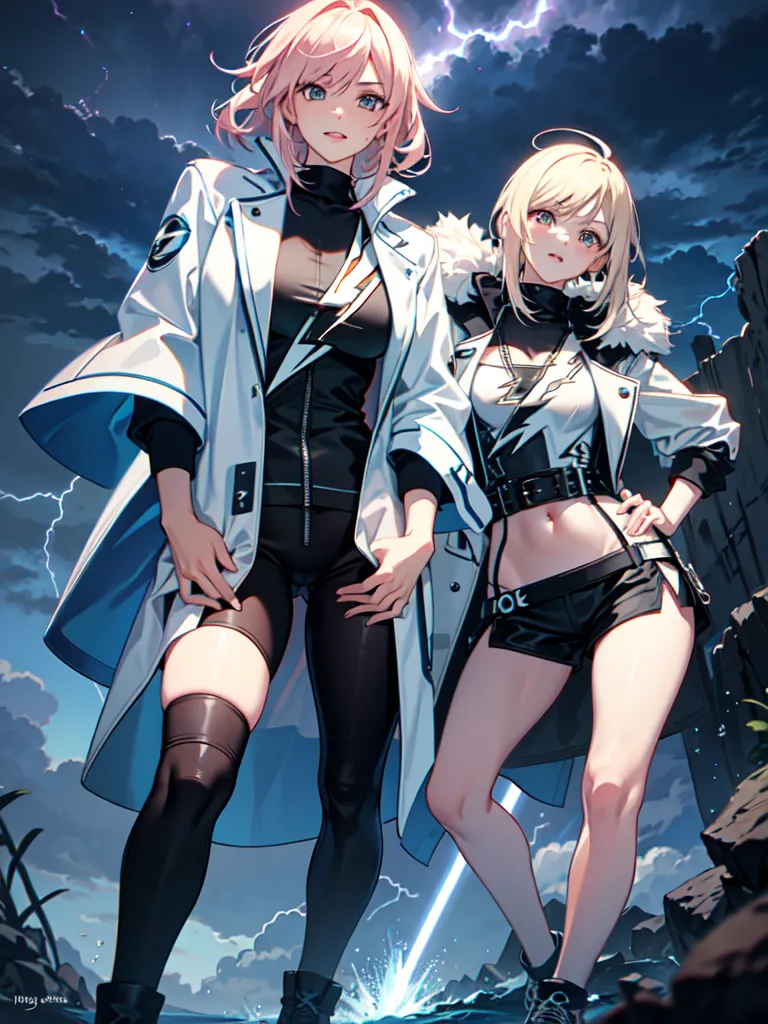 Prompt: (lightning wave style)