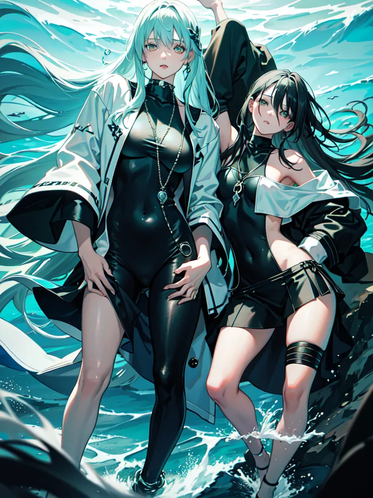 Prompt: (ocean grunge style)