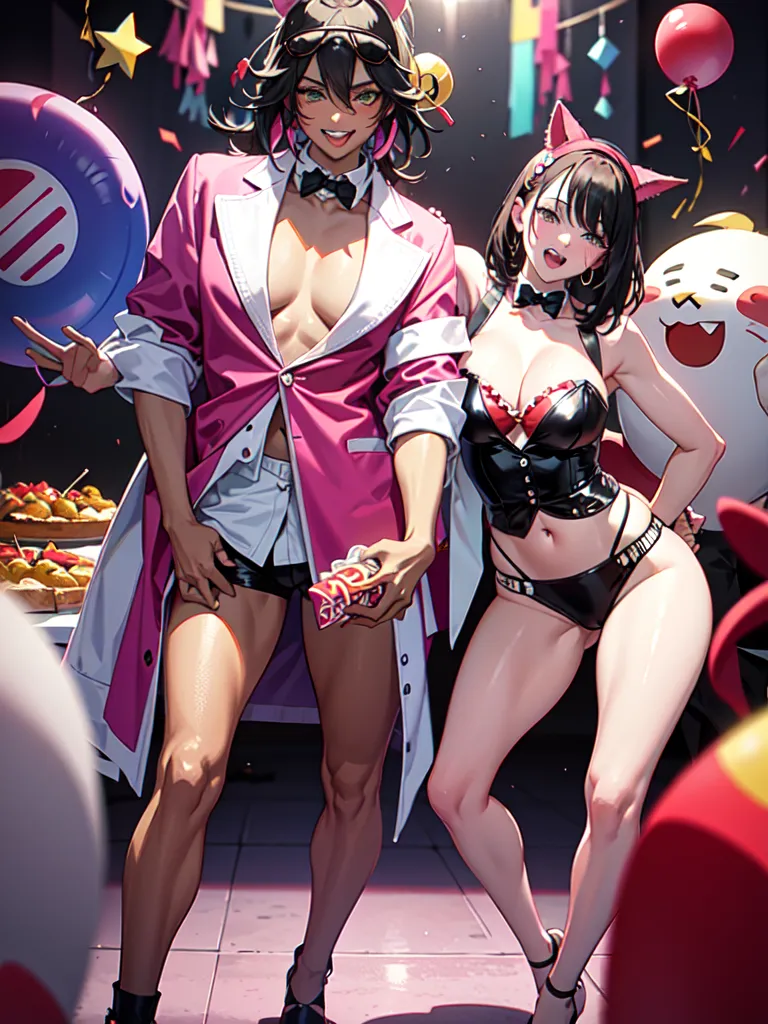 Prompt: (party animal style)