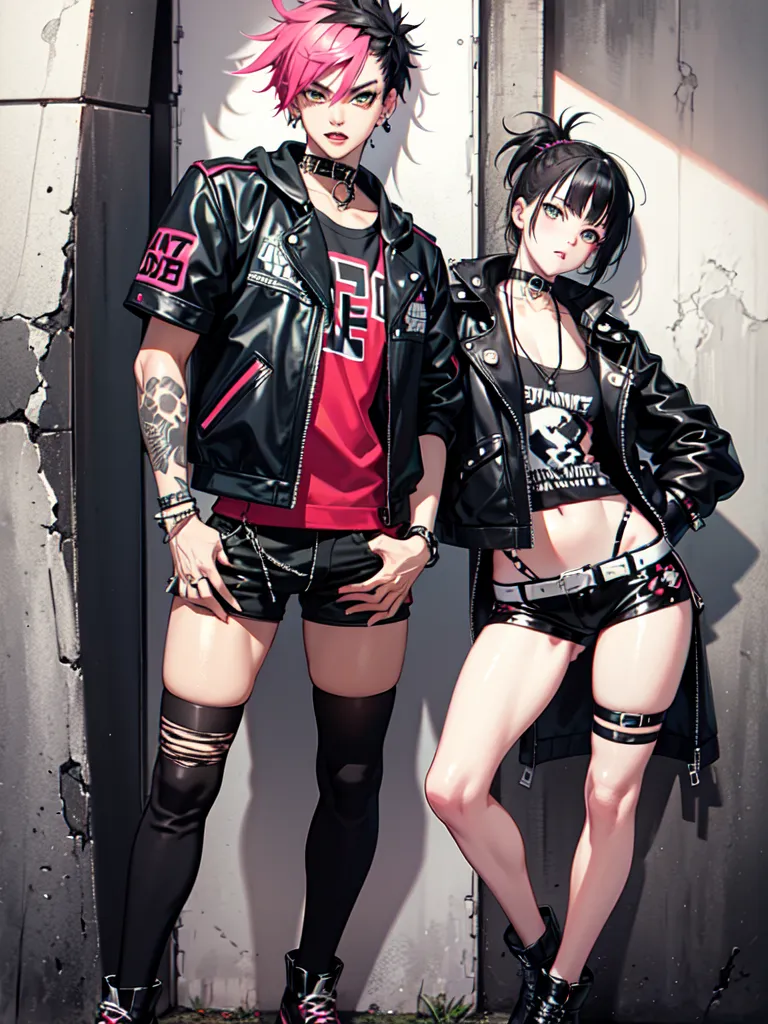 Prompt: (punk style)