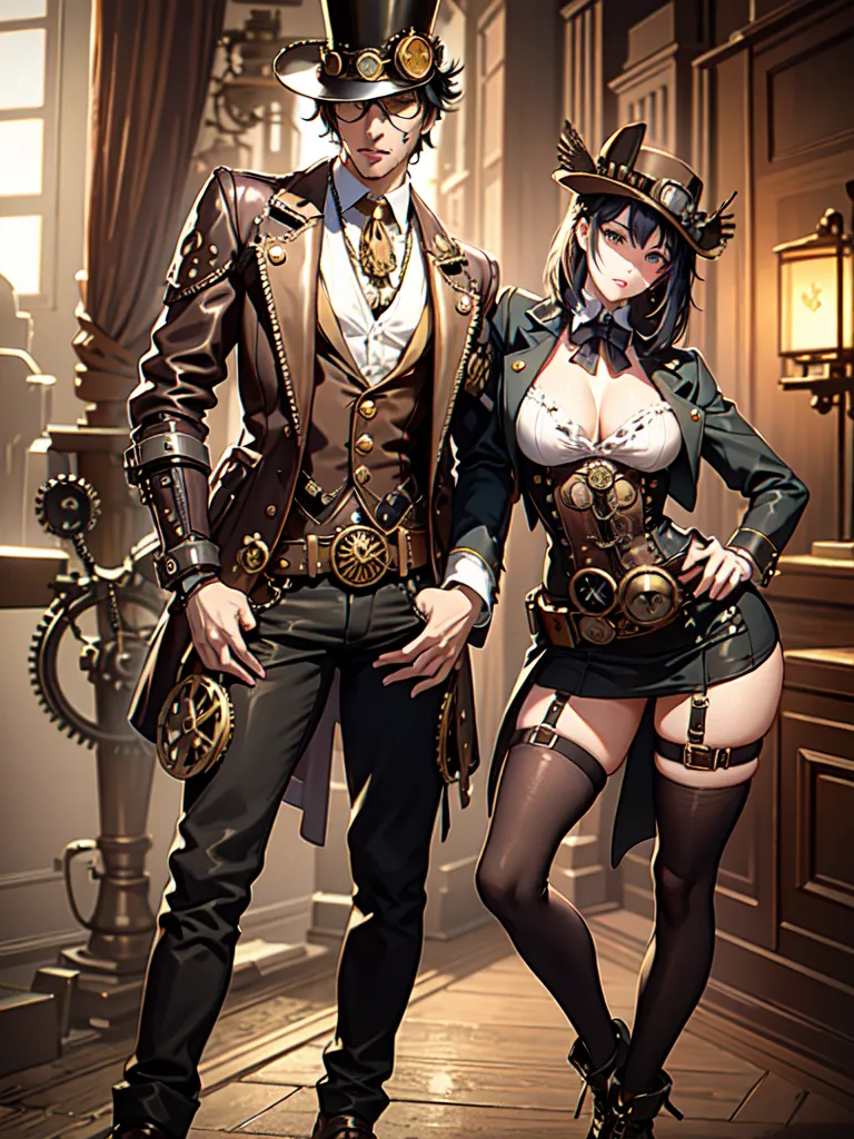 Prompt: (steampunk style)