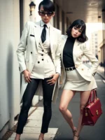 Prompt: (chic modernist style)