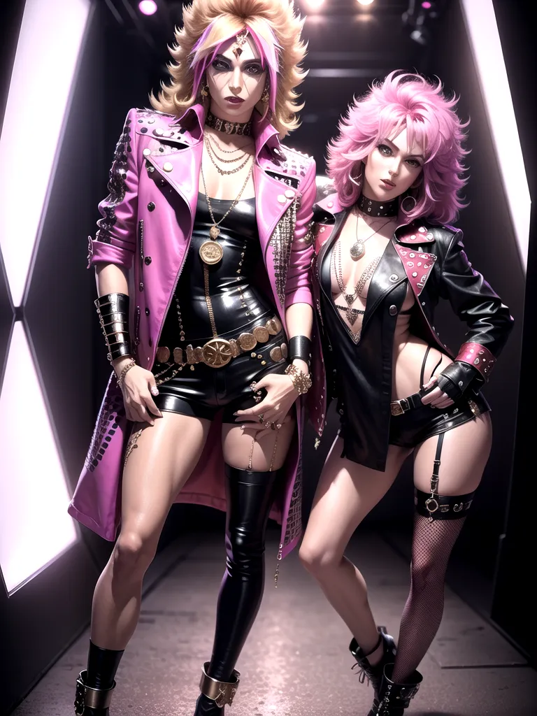 Prompt: (glam rock style)