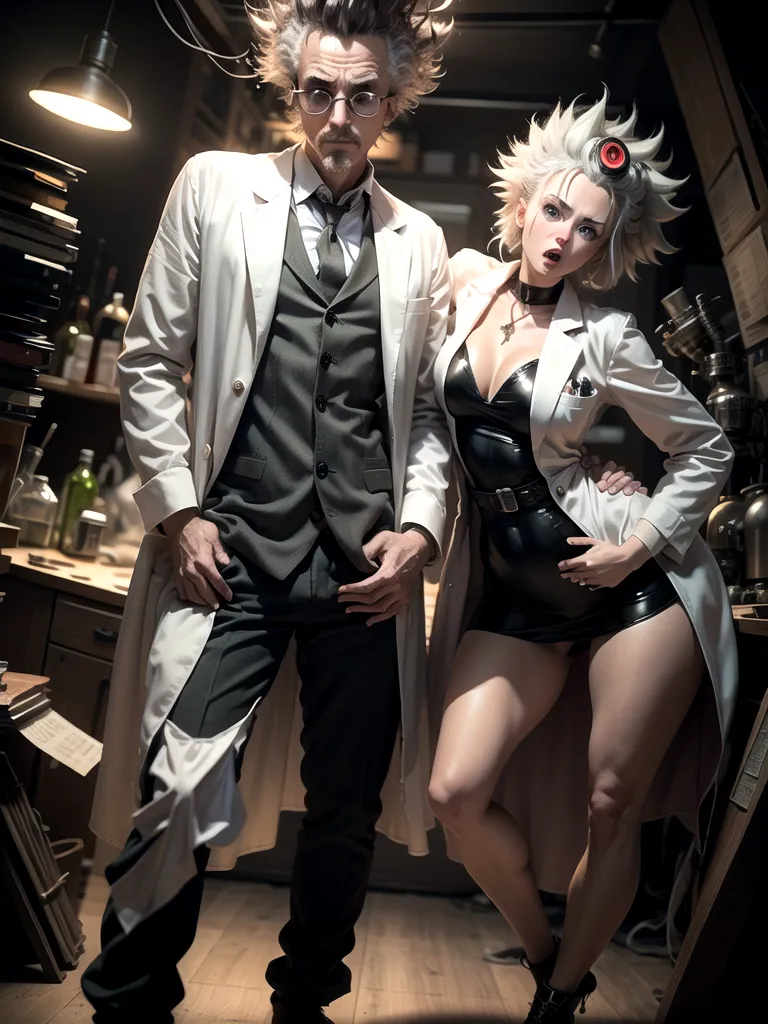 Prompt: (mad scientist style)