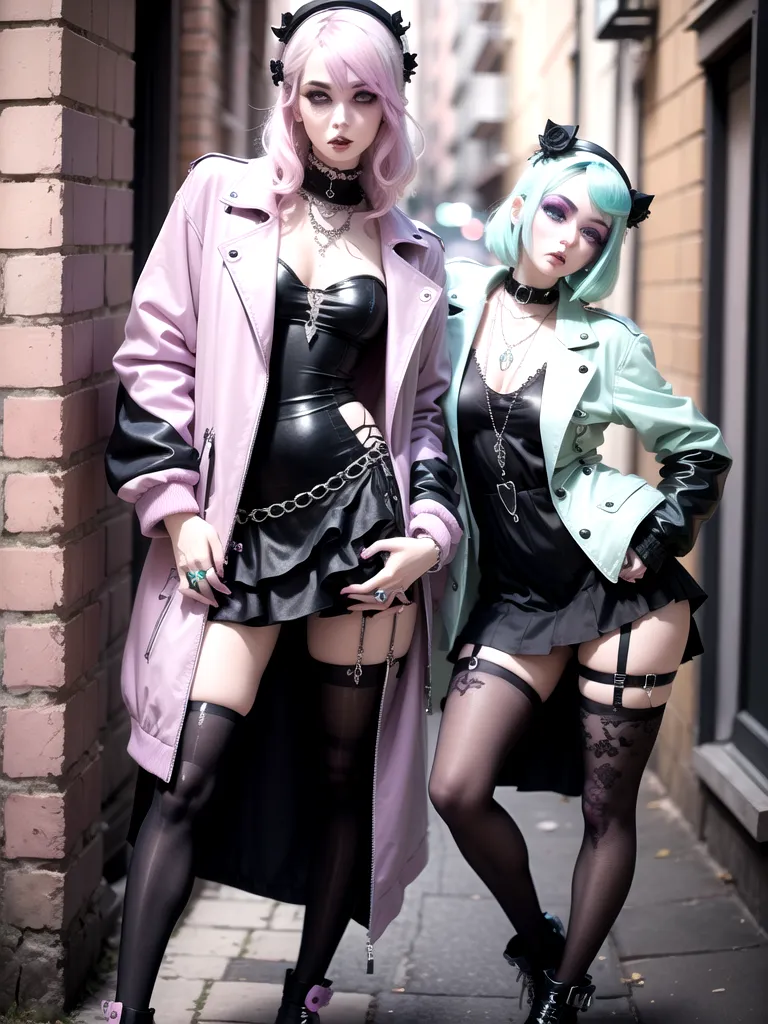 Prompt: (pastel goth style)