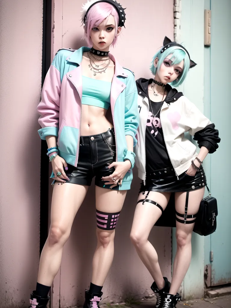 Prompt: (pastel punk style)