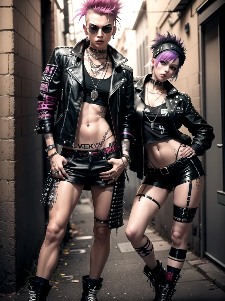 Prompt: (punk style)