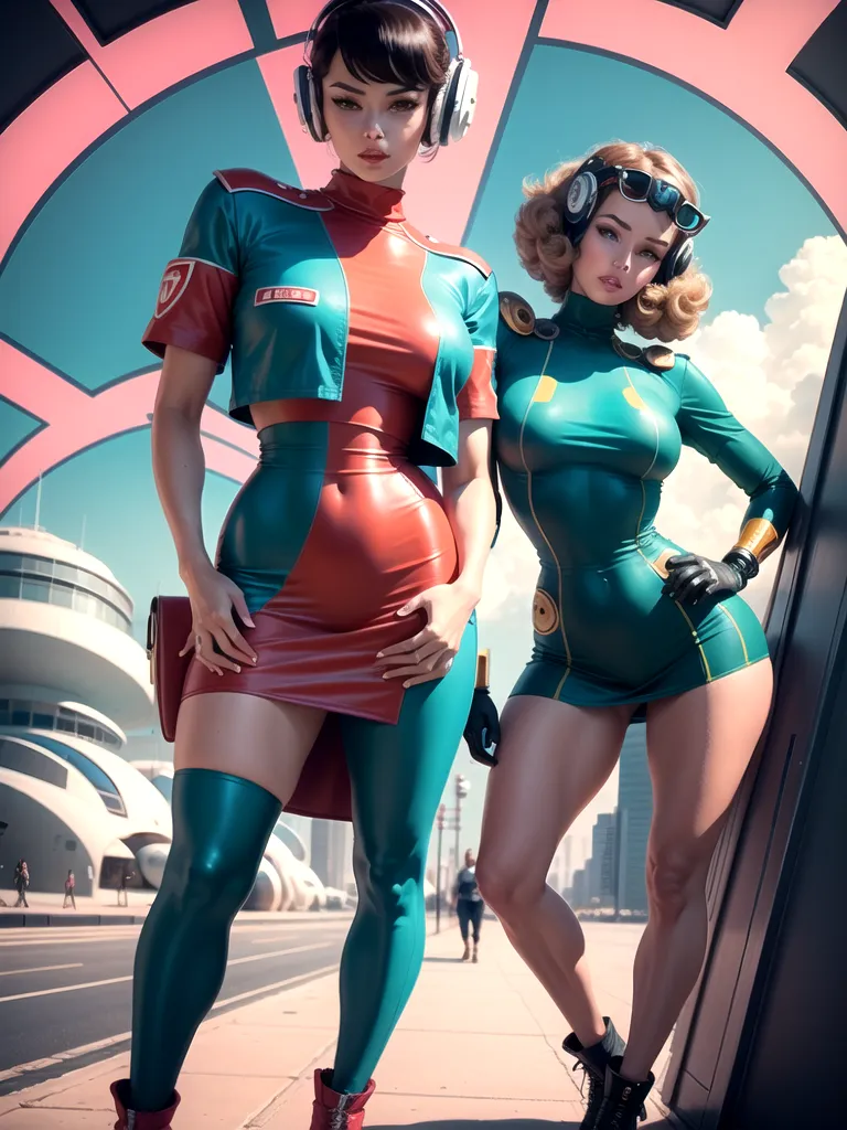 Prompt: (retro-futurism style)