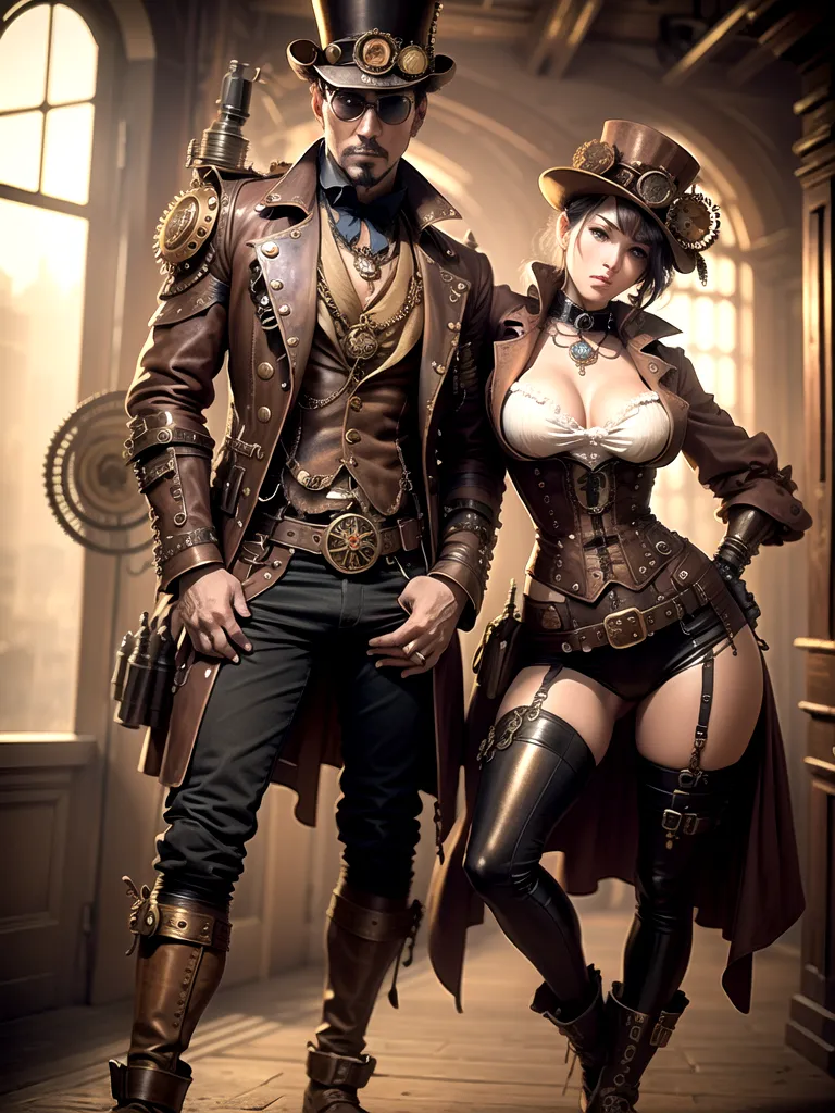 Prompt: (steampunk style)
