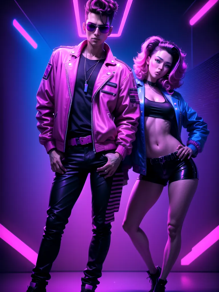 Prompt: (synthwave style)