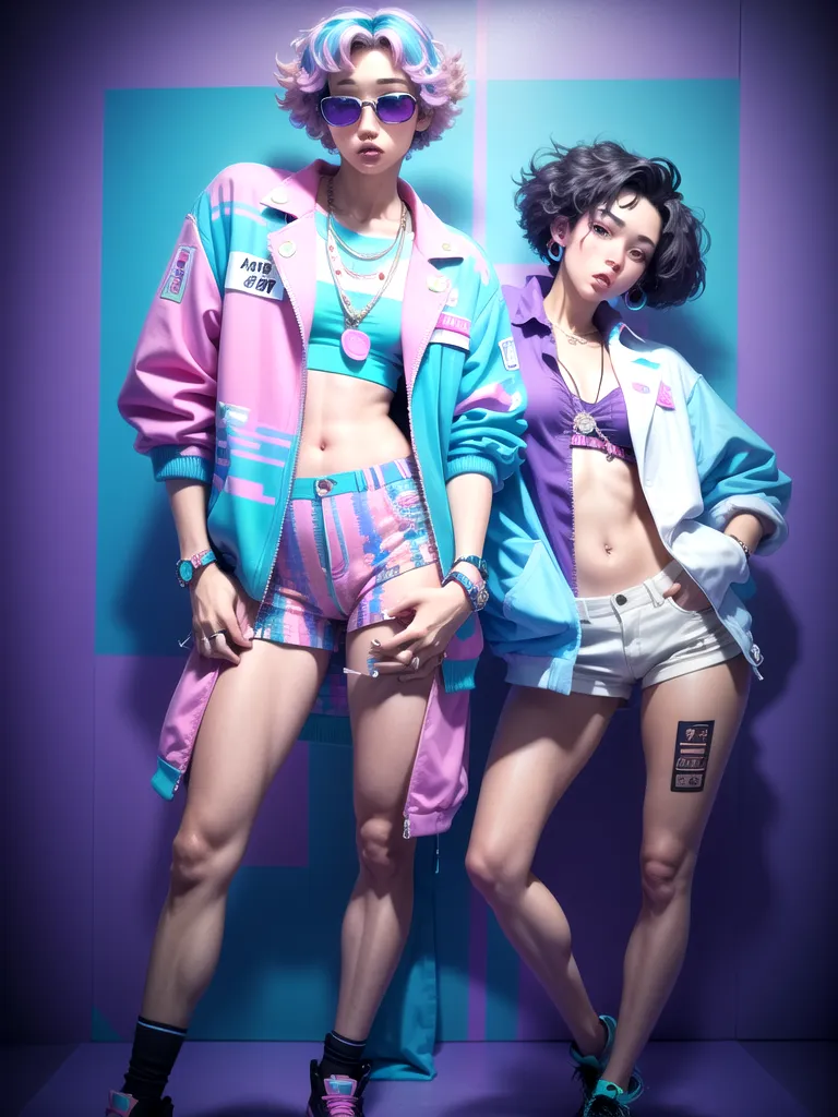 Prompt: (vaporwave style)