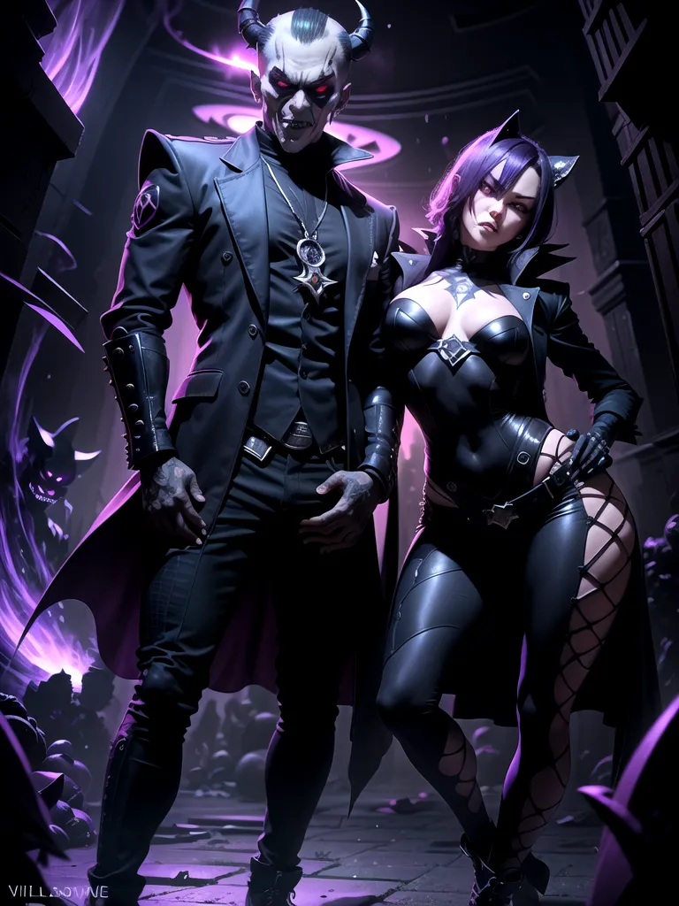 Prompt: (villaincore style)