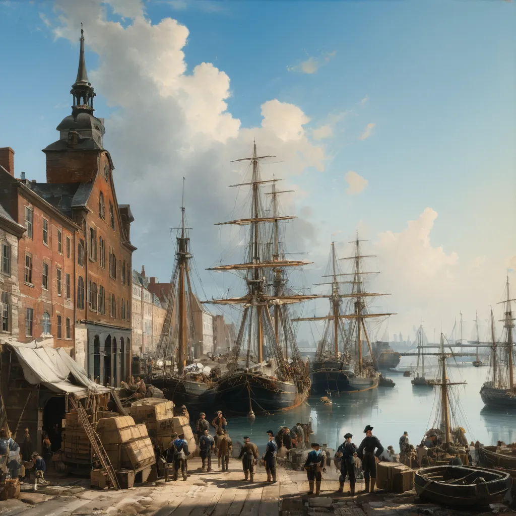 juggernautXL_v9Rundiffusionphoto2-art by Andreas Achenbach a bustling port scene-1-Time_20250213143550