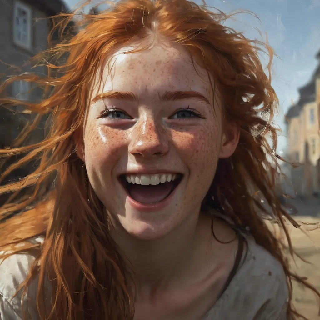 juggernautXL_v9Rundiffusionphoto2-art by Andreas Achenbach Excited energetic girl smile-1-Time_20250213144554