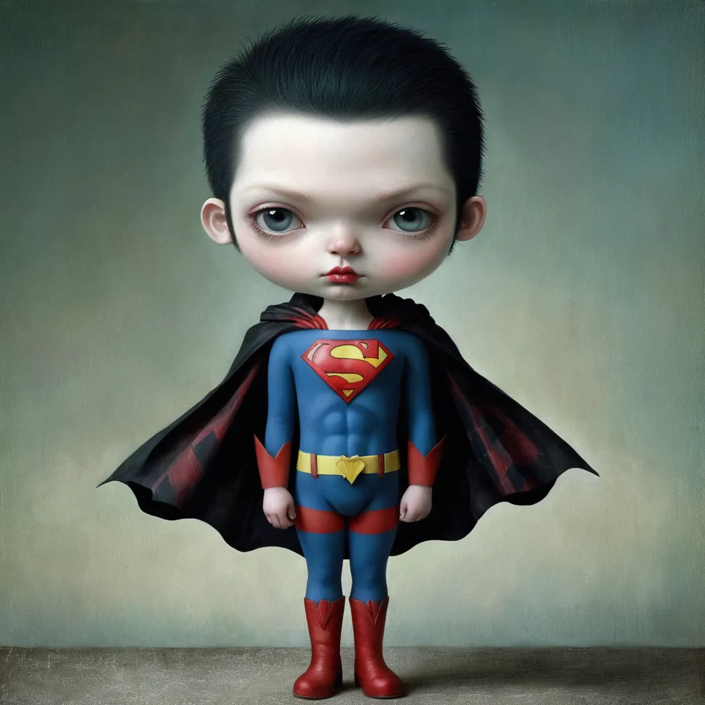 juggernautXL_v9Rundiffusionphoto2-art by Nicoletta Ceccoli Superman Emo fashion style-1-Time_20250211143540