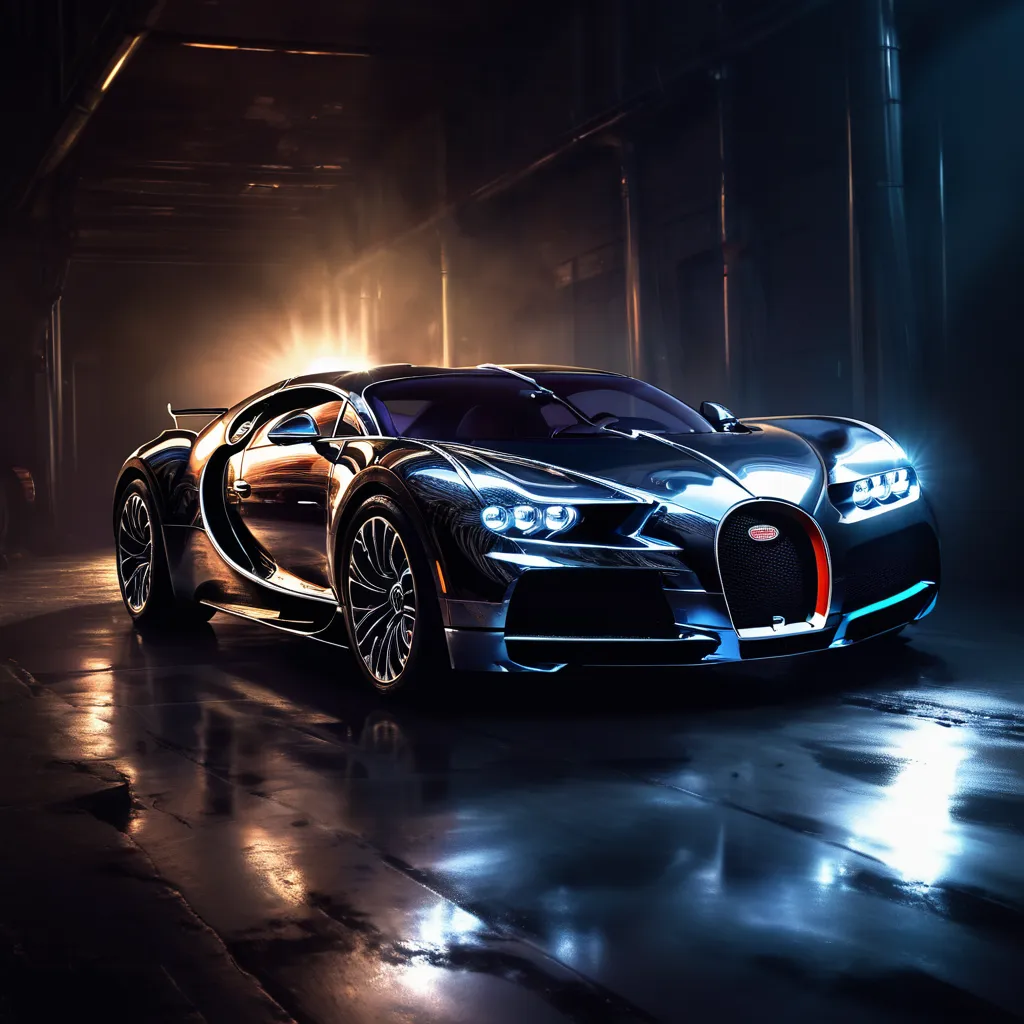 juggernautXL_v9Rundiffusionphoto2-bugatti emerging from the darkness fantasy artwork radiant-1-Time_20240807110822