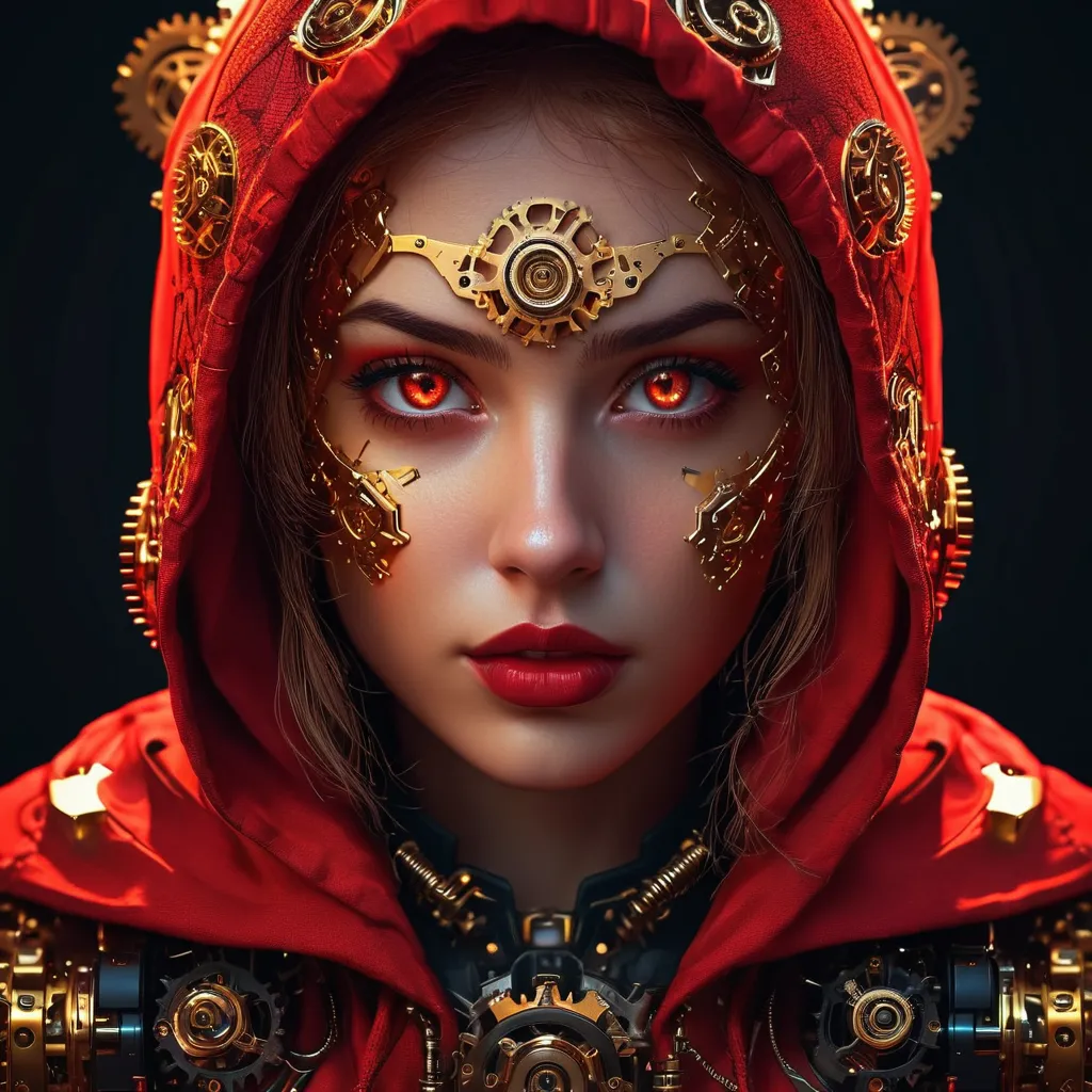 juggernautXL_v9Rundiffusionphoto2-Little Red Riding Hood closeup portrait photography beautiful-1-Time_20240806121605